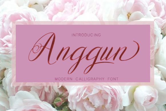 Anggun Script: A Polished Graphic Design Asset for Content Creators