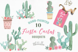 Cactus Watercolor Florals Illustrations