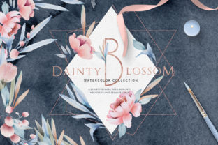 Fine Art Watercolor Collection Dainty Blossom and Illustrations