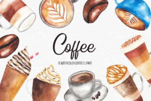 Watercolor Coffee Illustration for Crafters