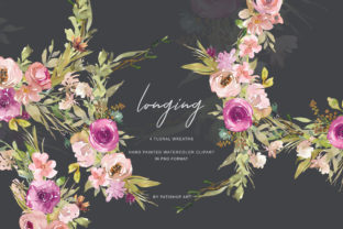 Watercolor Dusty Pink and Purple Flowers: A Polished Illustration for Content Creators