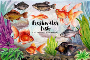 Watercolor Fish Lover Illustrations