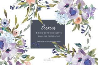 Watercolor Light Purple Salmon Florals: A Versatile Illustration for Content Creators