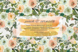 Watercolor Peach and Cornsilk Florals: A Versatile Illustration for Handmade Creations