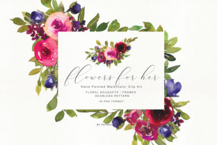 Watercolor Rose Clipart Collection for Illustrations and Digital Sellers