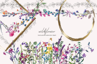 Watercolor Wildflower Clipart Collection: A Fresh Design Asset for Creative Branding