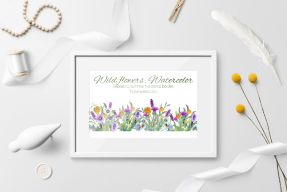 Wild Flowers Watercolor: A Versatile Illustration for Creative Designers
