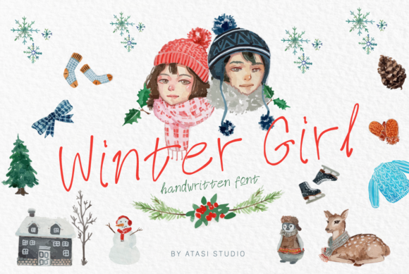Winter Girl Script Amp Review: A Design Asset for Festive Digital Products